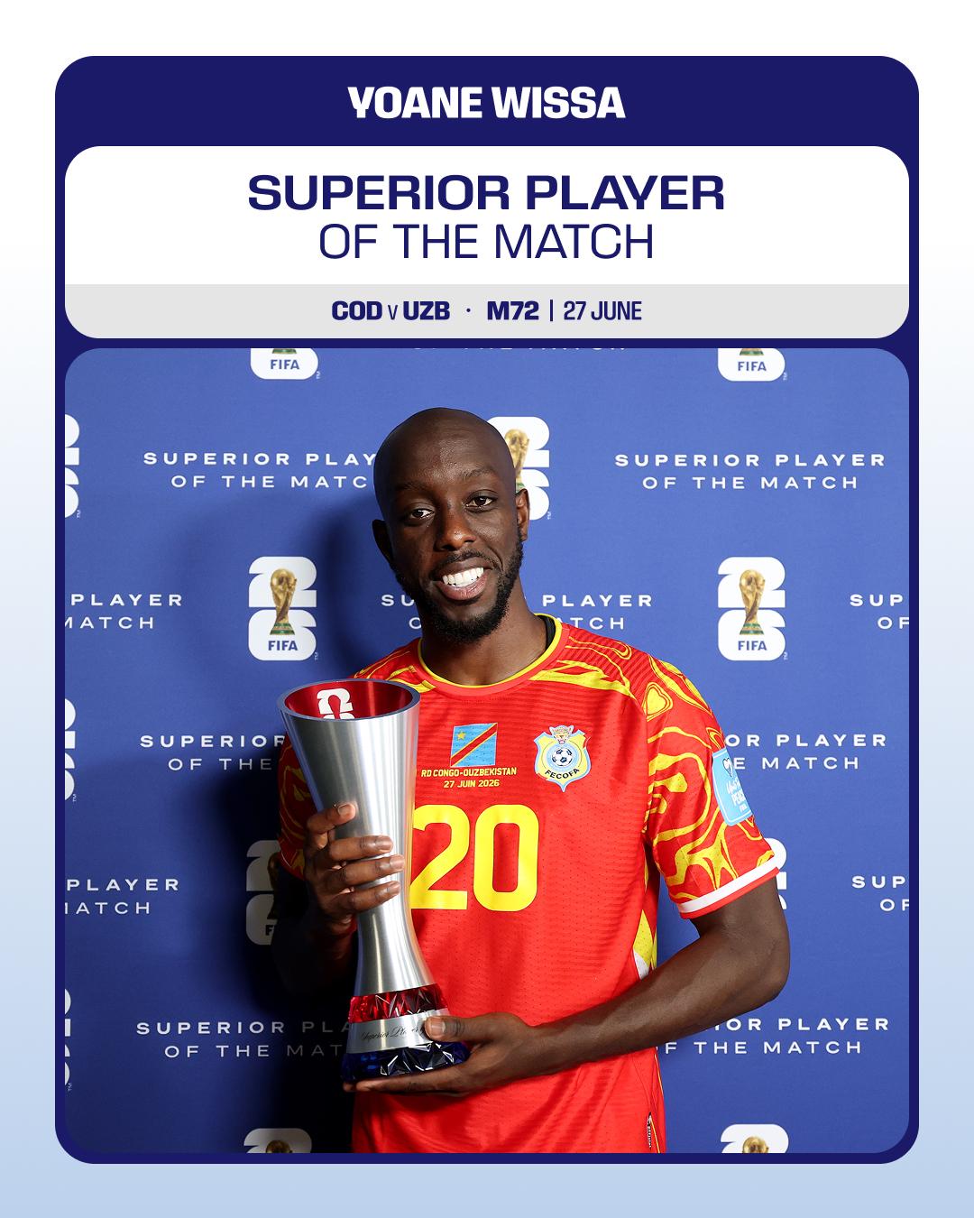 RD Congo-Uzbequistão: Yoane Wissa