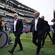 Didier Deschamps, e o seu adjunto, Guy Stéphan