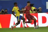 Jhon Arias policiou bem Cristiano Ronaldo que, ainda assim, teve algumas oportubidades para rematar à baliza - Foto: Miguel Nunes