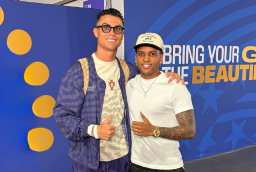 Ronaldo e Rodrygo (Foto: Rodrygo Goes/Instagram)