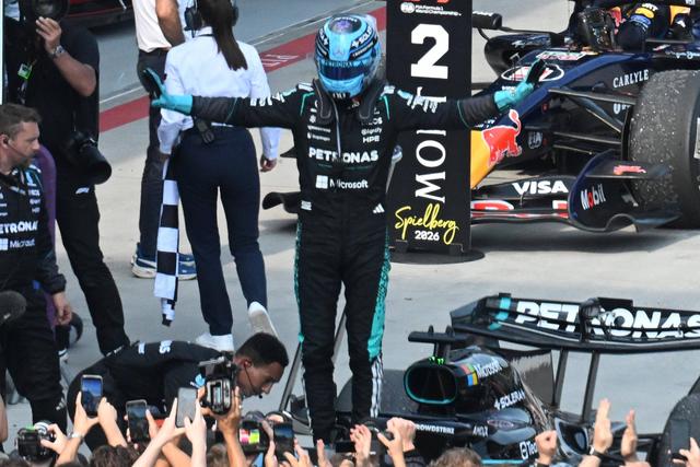George Russell conquistou a oitava prova do Mundial de F1, na Áustria. IMAGO