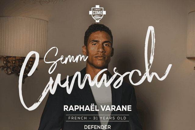 Oficial: Varane reforça o Como