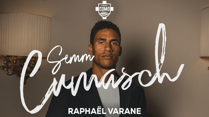 Oficial: Varane reforça o Como