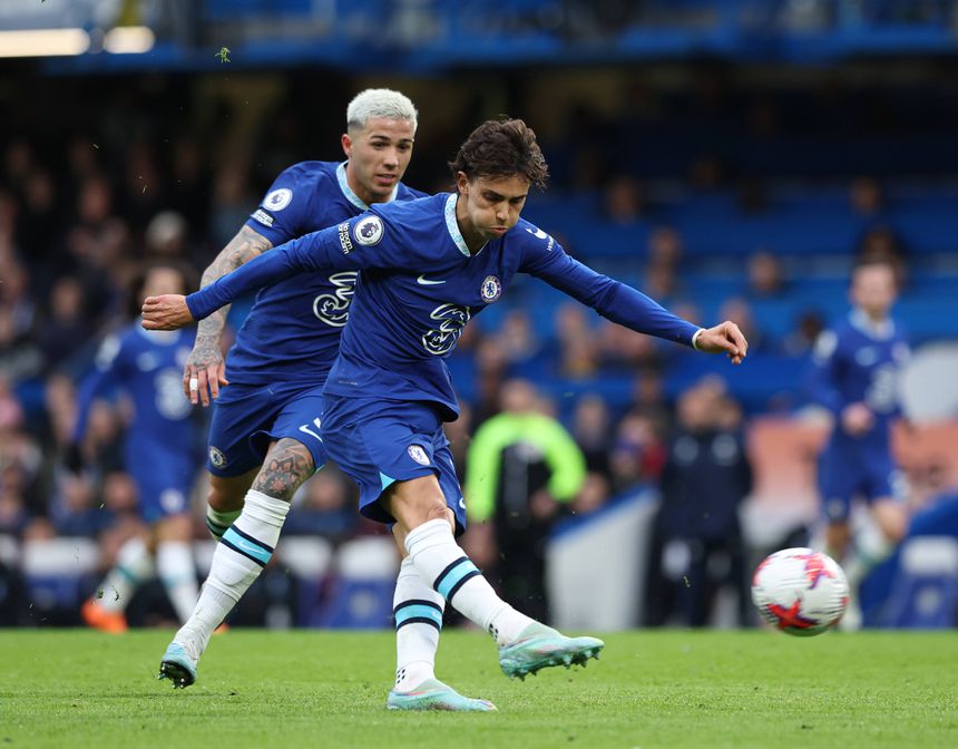 João Félix na estreia pelo Chelsea diante do Fulham