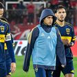 Desilusão no rosto dos jogadores do Boca Juniors