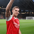 Viktor Gyokeres a ser apresentado como reforço do Arsenal na Ásia