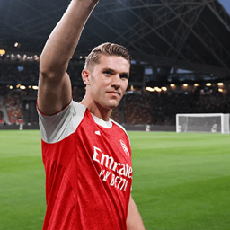 Viktor Gyokeres a ser apresentado como reforço do Arsenal na Ásia