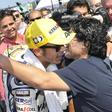 Valentino Rossi e Maradona em Misano