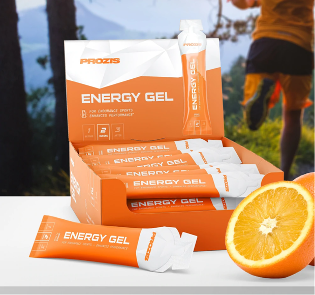 Energy Gel com sabor a Laranja