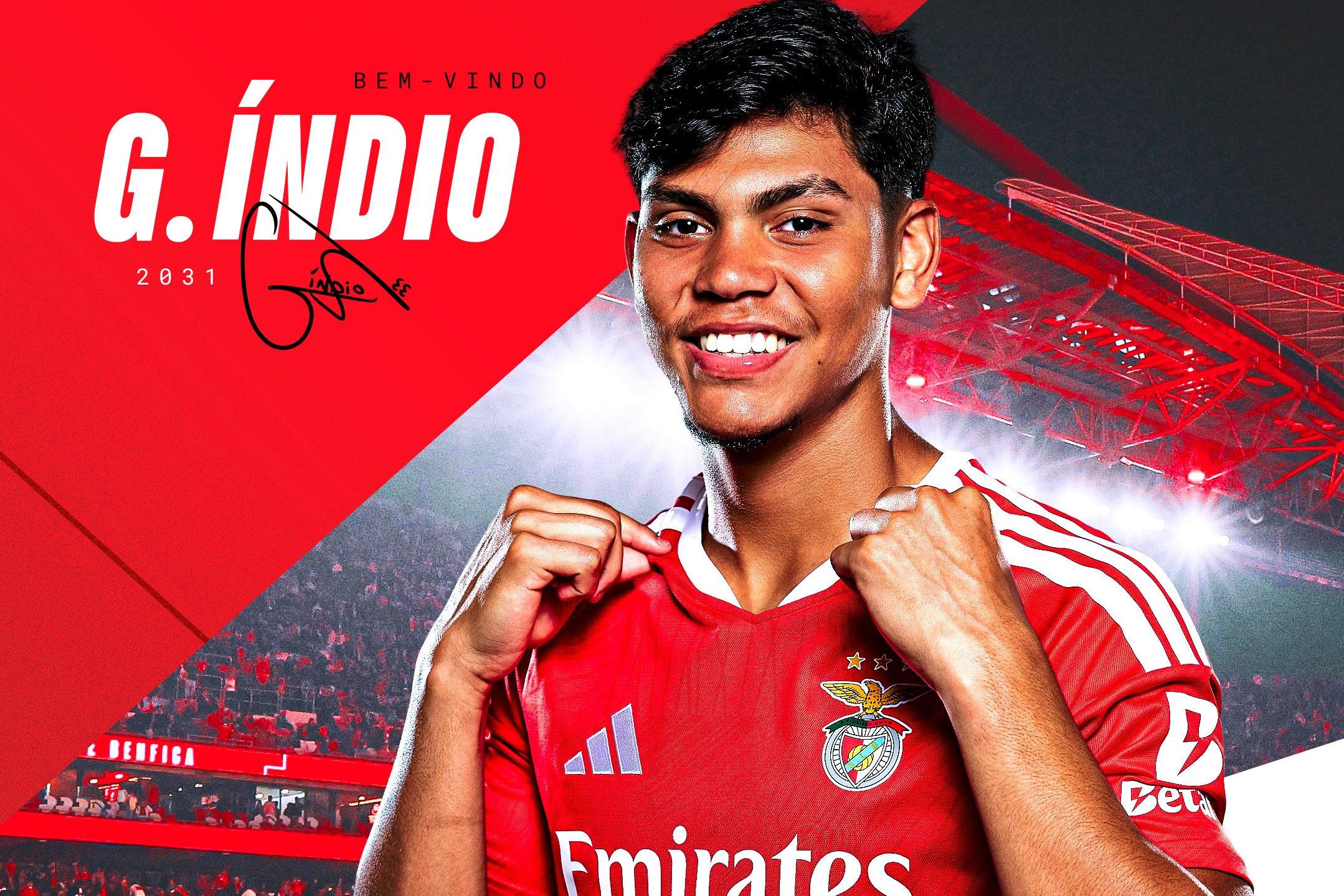 Gabriel Índio é águia até 2031 - Foto: Benfica