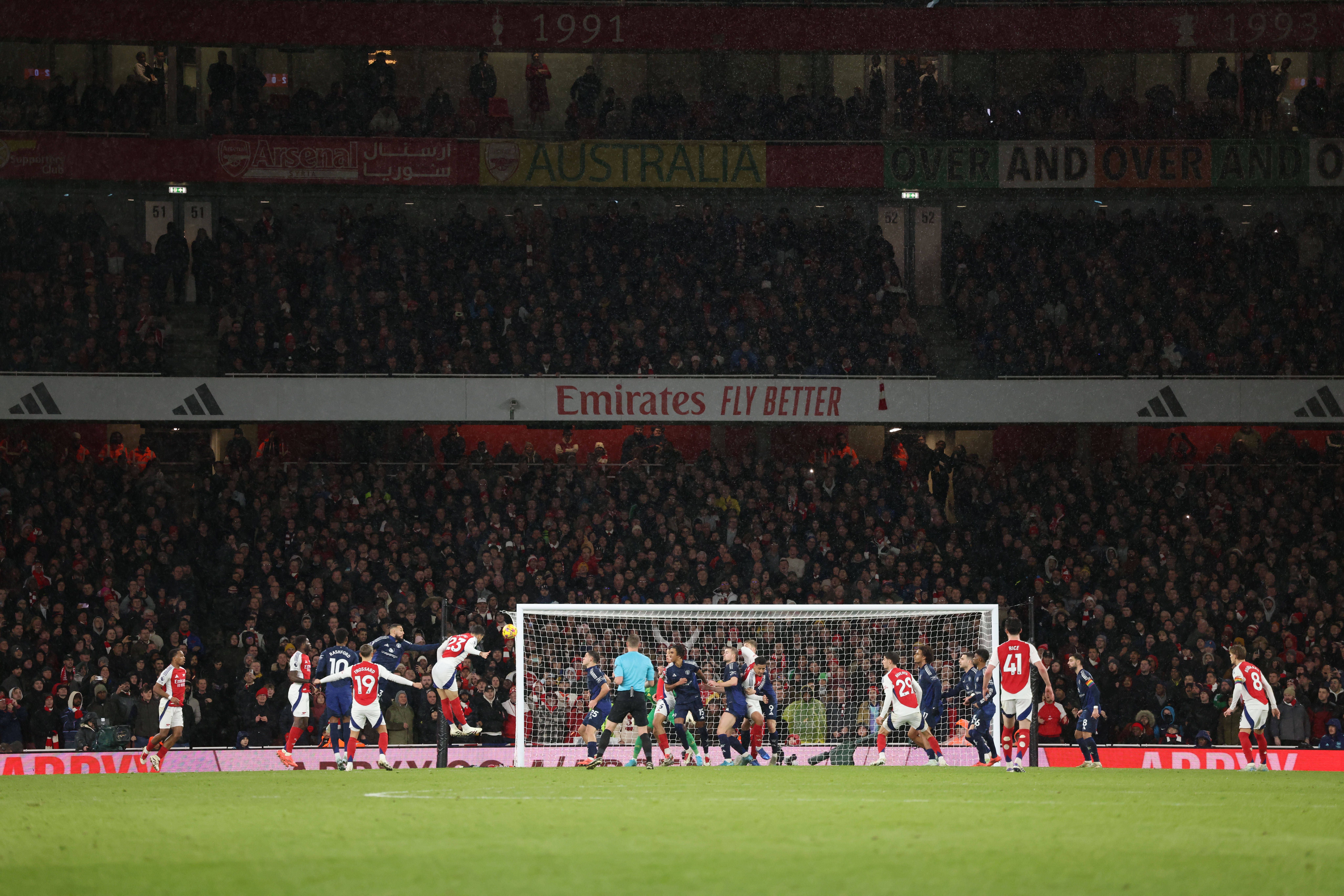 Primeira derrota de Amorim no Manchester United foi na visita ao Arsenal, a 4 de dezembro de 2024 (IMAGO)