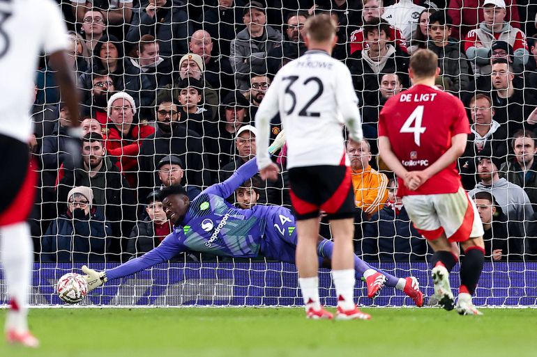 Manchester United foi eliminado da Taça de Inglaterra pelo Fulham, nos penáltis, a 5 de março de 2025 (IMAGO)