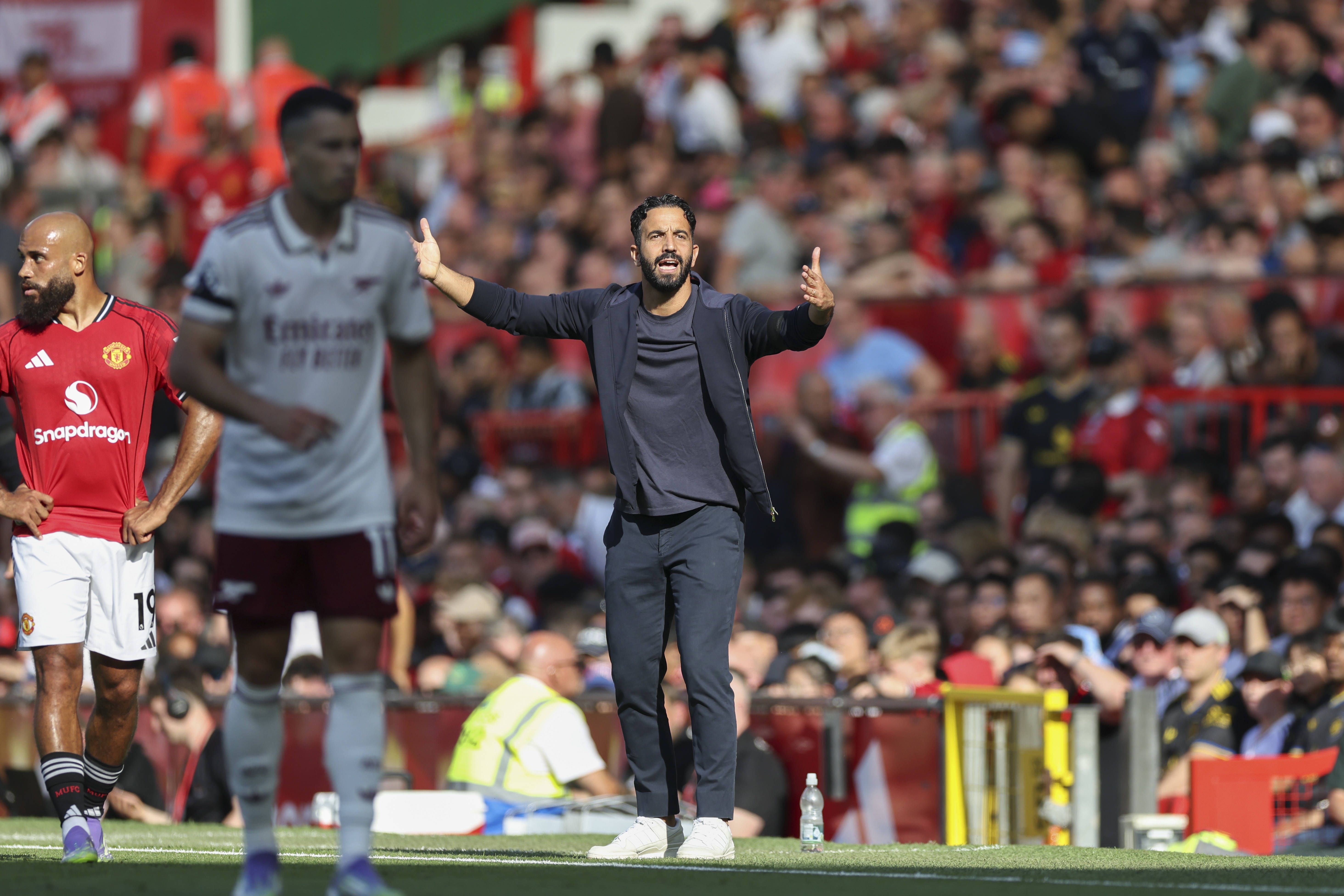 Manchester United entrou com o pé esquerdo na Premier League 2025/26 ao perder com o Arsenal, a 17 de agosto (IMAGO)