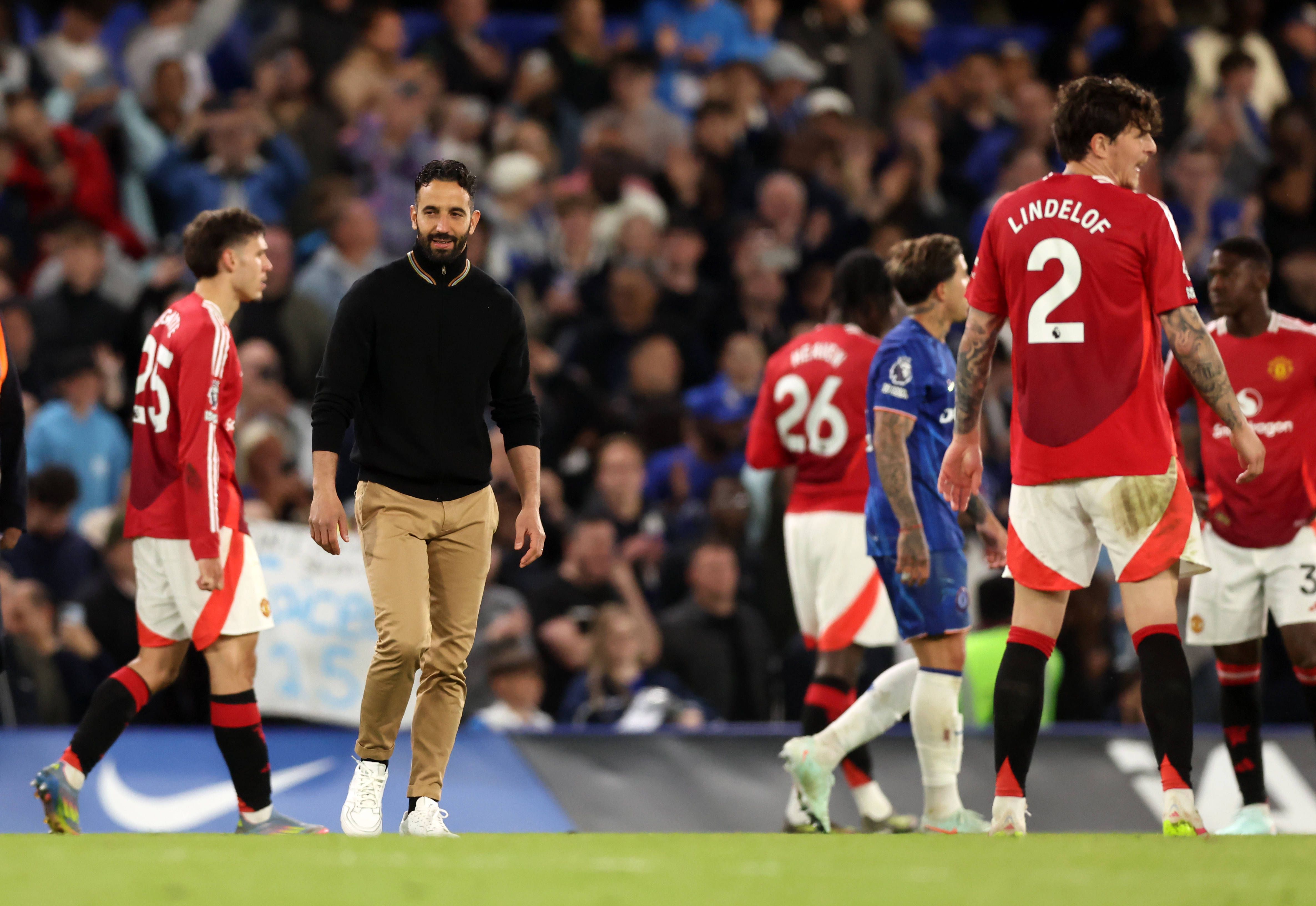 Amorim somou última derrota na Premier League 2024/25 frente ao Chelsea (0-1), a 16 de maio (IMAGO)