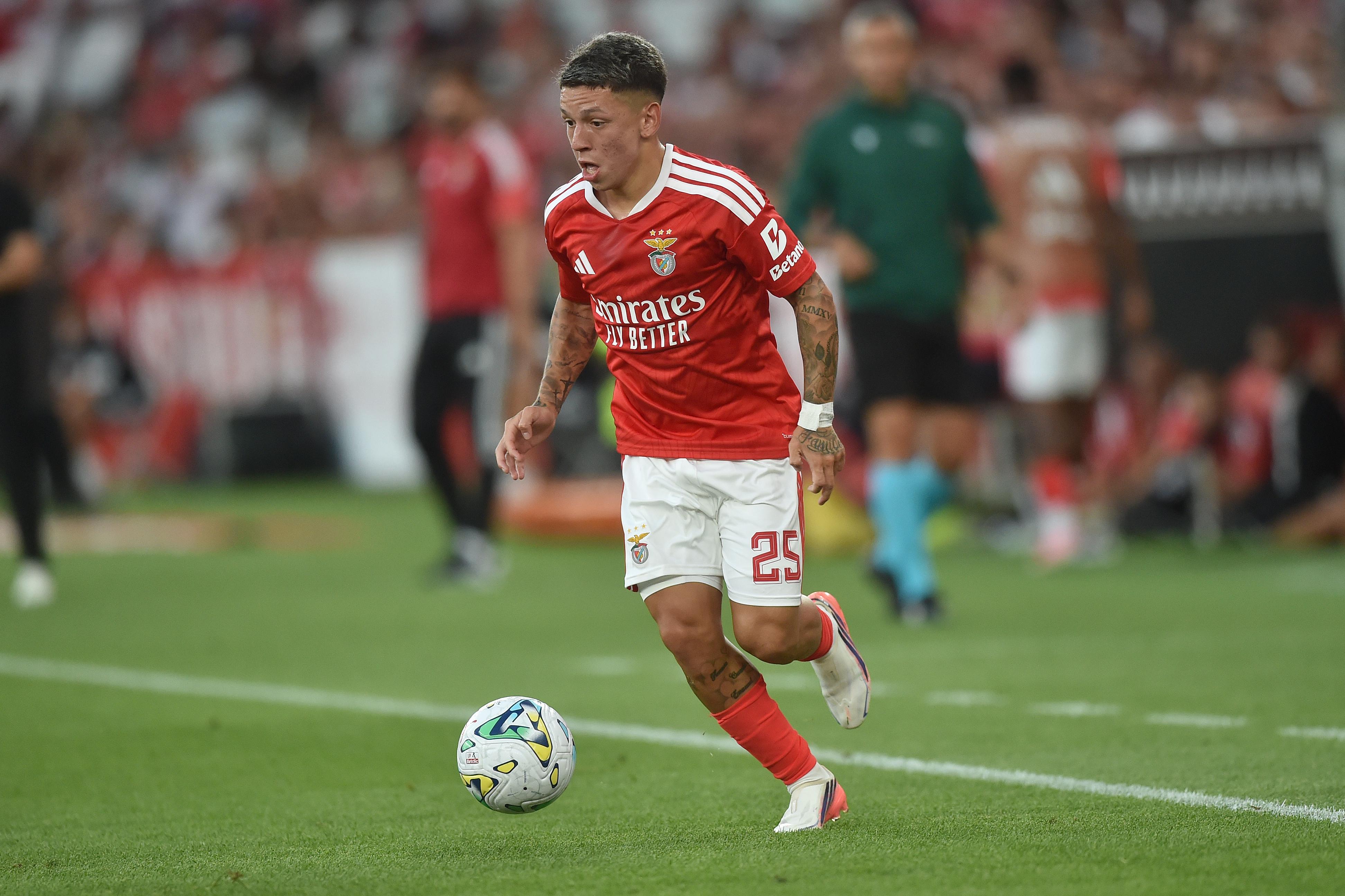 Gianluca Prestianni extremo/médio criativo argentino de 20 anos do Benfica - Foto: MIGUEL NUNES