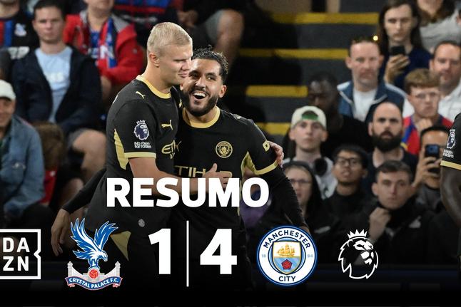 Cherki e Haaland destroçam o Crystal Palace (resumo)