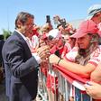 Rui Costa também acedeu aos pedidos dos adeptos Foto: SL Benfica