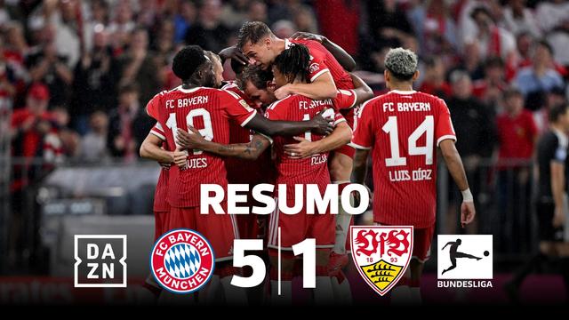 Bayern entrou com tudo na Bundesliga e quem sofreu foi o Estugarda (resumo)
