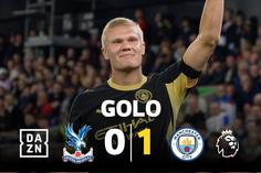 Um pássaro? Um avião? Não! É Erling Haaland a voar para o golo!