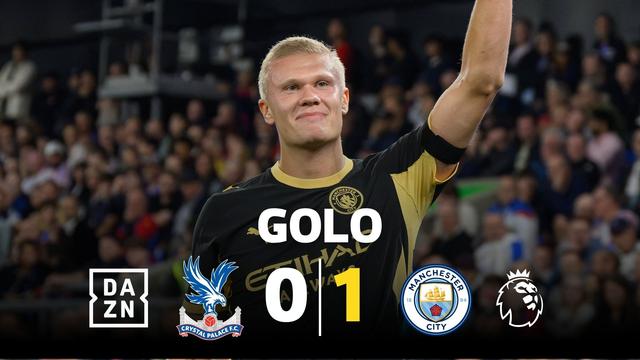 Um pássaro? Um avião? Não! É Erling Haaland a voar para o golo!