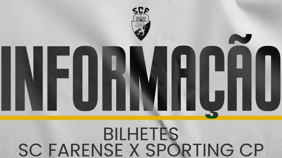 Farense não garante bilhetes para 'não sócios', no jogo com o Sporting