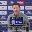 Simeone antes do dérbi: «Estou sempre ansioso, nervoso, com medo...»