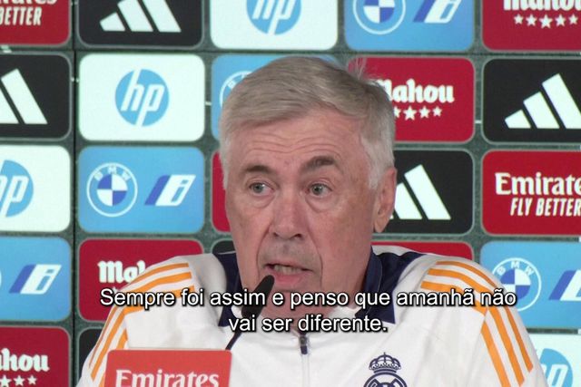 Ancelotti sobre a ausência de Mbappé: «Estamos habituados a jogar sem ele»