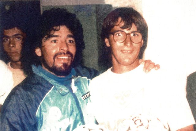 Maradona posou com Paulinho antes de se vestir à Sporting (fotos)