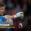 Defesa monumental de Nick Pope, para desespero do Arsenal