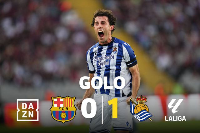 Defesa do Barcelona mostra como não defender um lance na área