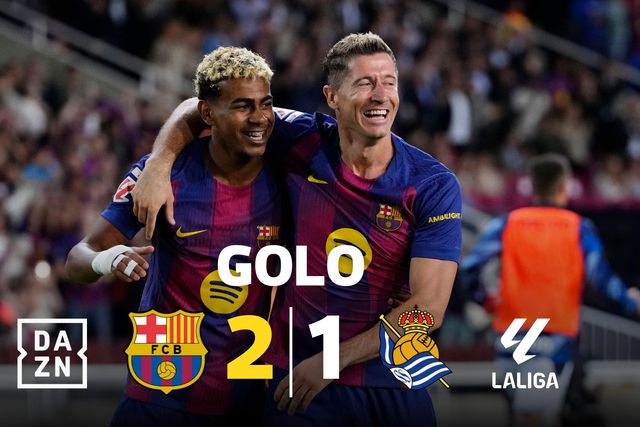 19 anos os separam, mas Yamal e Lewandowski entendem-se às mil maravilhas