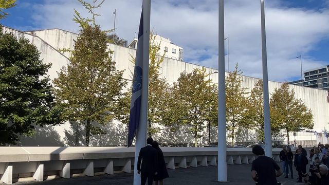 Hastear da bandeira no Dragão no aniversário do FC Porto