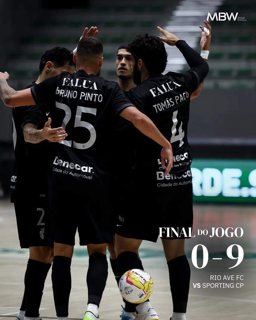 Leões famintos devoram Rio Ave: 9-0!