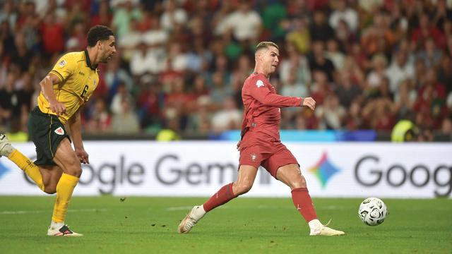 Cristiano Ronaldo marcou com Gales mas não valeu... Foto Miguel Nunes
