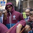 Seleção na chegada a Malmo, onde vai preparar o jogo com a Dinamarca - foto: Imago