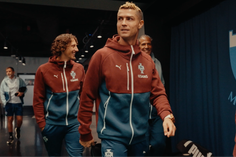 Ronaldo a sorrir e grupo dividido no primeiro treino da Seleção em Malmo