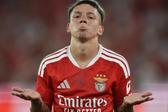 Gianluca Prestianni, 20 anos, tem contrato com o Benfica até 2029 e cláusula de rescisão de €100 milhões — Foto: Miguel Nunes
