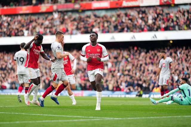 Fábio Vieira marca e Nketiah faz hat-trick na goleada do Arsenal ao Sheffield United