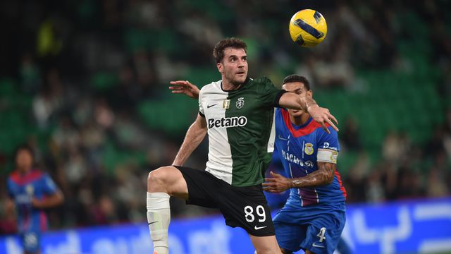 Ioannidis marcou o quinto dos verdes e brancos - Foto: Miguel Nunes