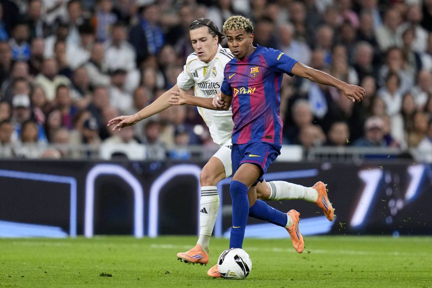 Lamine Yamal esteve apagado frente ao Real Madrid