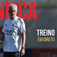 Siga em direto o treino do Benfica