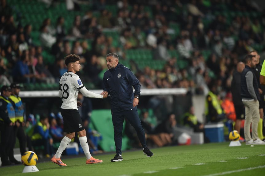 Flávio Gonçalves estreou-se pela equipa principal do Sporting - Foto: Miguel Nunes