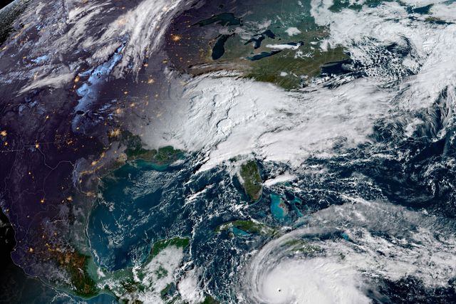 Furacão Melissa sobre as Caraíbas