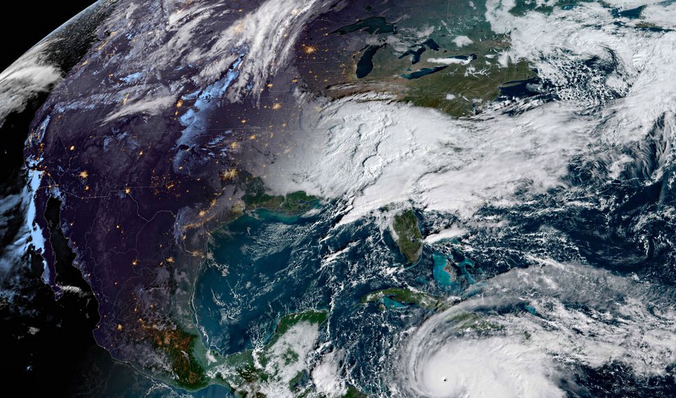 Furacão Melissa sobre as Caraíbas