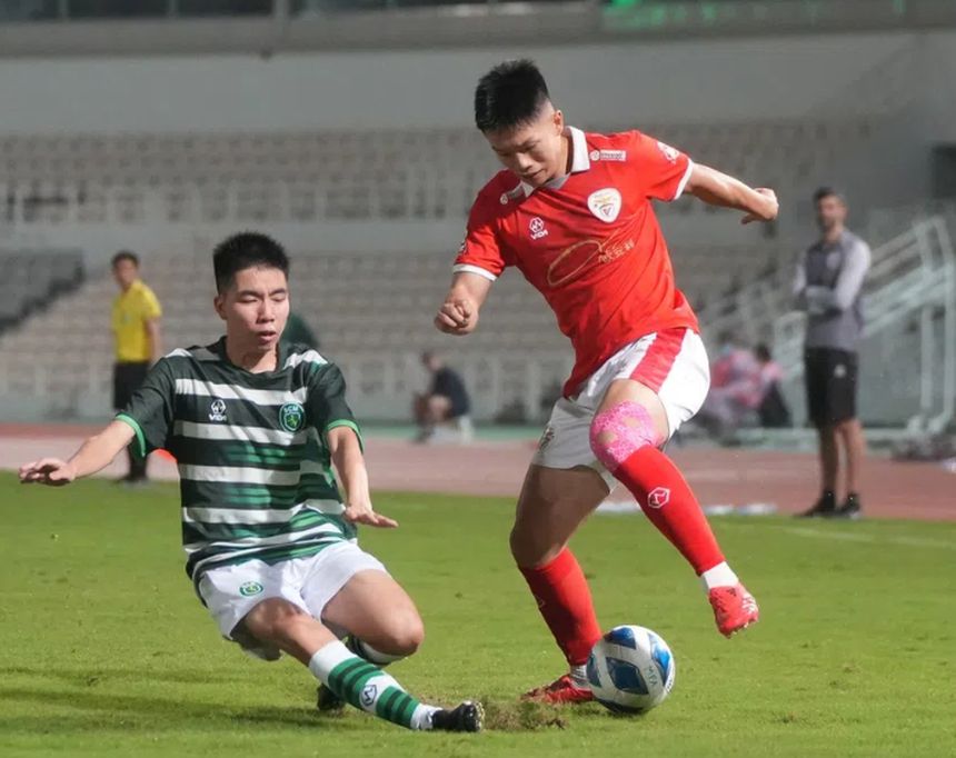 Benfica de Macau e Sporting de Macau defrontaram-se em abril, com vitória encarnada (4-0). Foto: Benfica de Macau