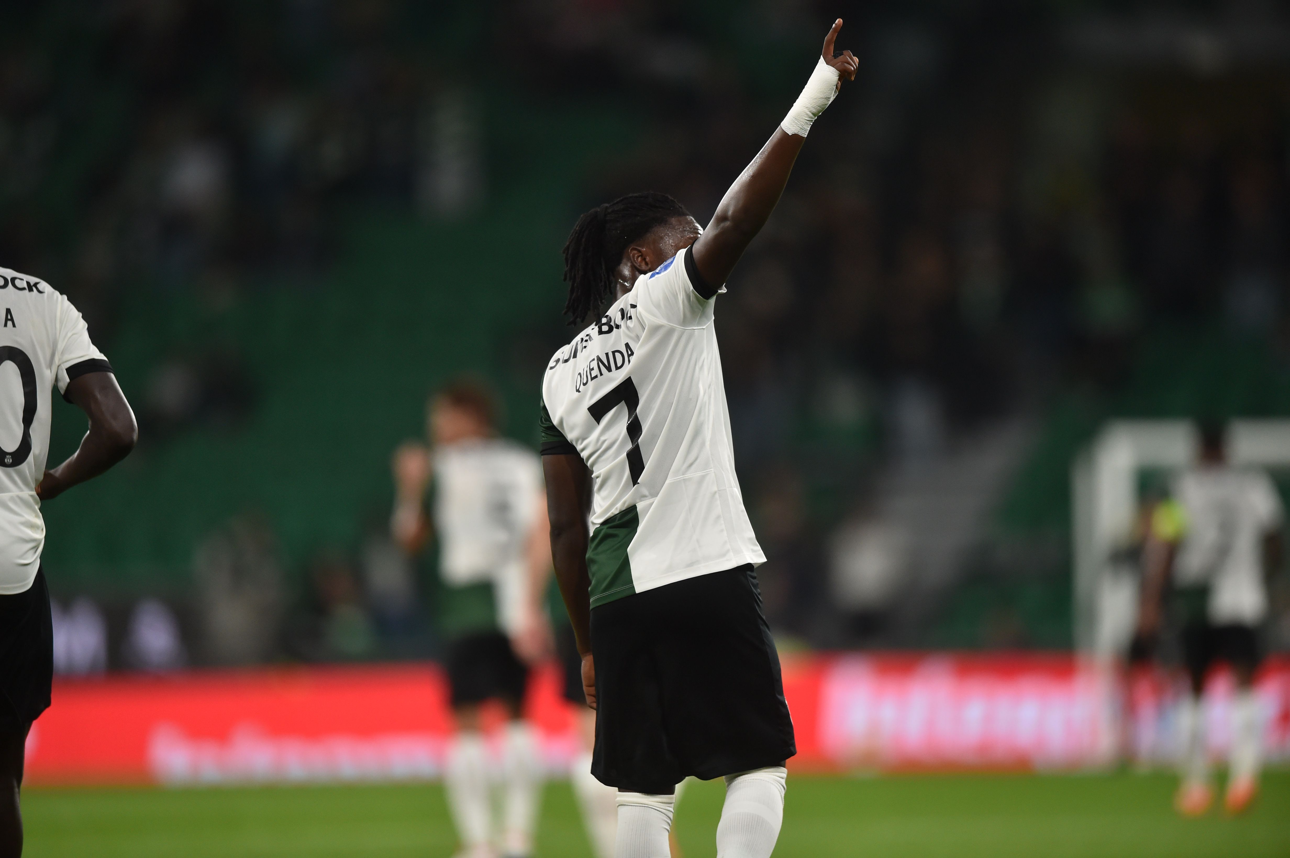 Geovany Quenda a celebrar mais um golo pelo Sporting - Foto: Miguel Nunes