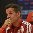 Marco Silva na conferência de Imprensa antes do jogo com o Gil Vicente da Taça da Liga — Foto: Miguel Nunes