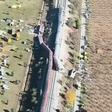 Guardia Civil divulga imagens aéreas do acidente entre comboios