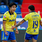 Taichi Fukui a festejar o golo que marcou com Trezza - Foto: Arouca