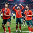 João Félix Ronaldo e Bruno Fernandes (Foto: IMAGO)